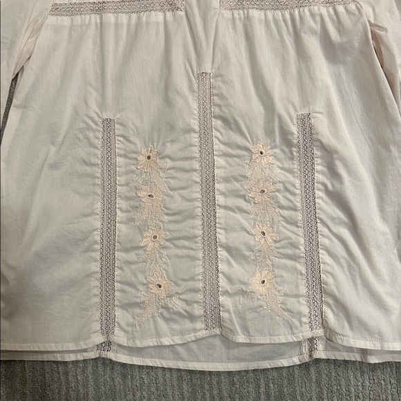 J.Crew Embroidered Cotton Blouse – Size 2 - Picture 3 of 16